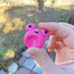 Frog Pink Worry Stone